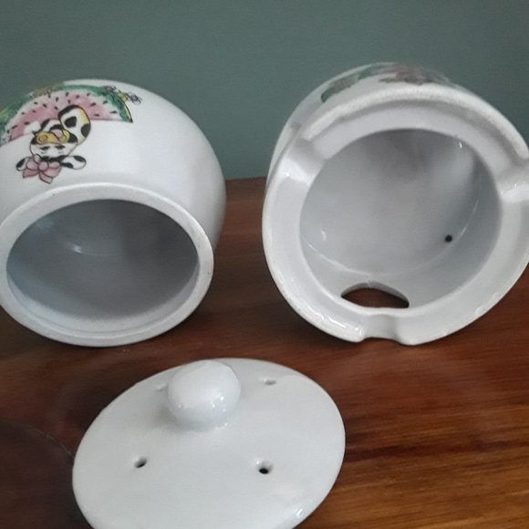 Vintage Ceramic Cow Potpourri Pot - Country Collection 1997 - NIB - Picture 5 of 7